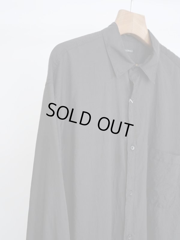 COMOLI シルク製品染シャツ　サイズ1 COMOLI (コモリ) シルク製品染 シャツ