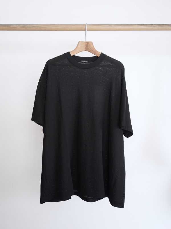 画像1: 「COMOLI」コットンメッシュ半袖Tシャツ (1)