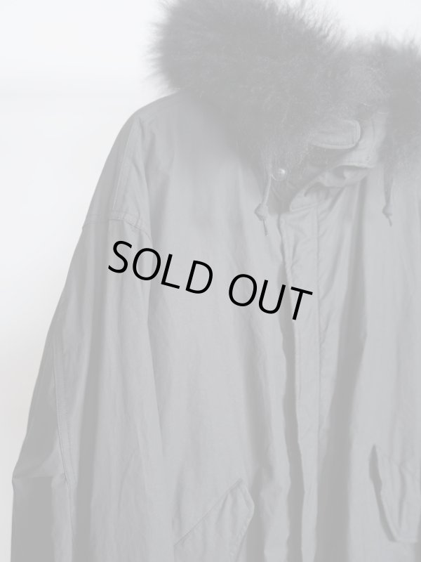 画像2: 「COMOLI」コットンナイロンミリタリーフーデッドコート (2)