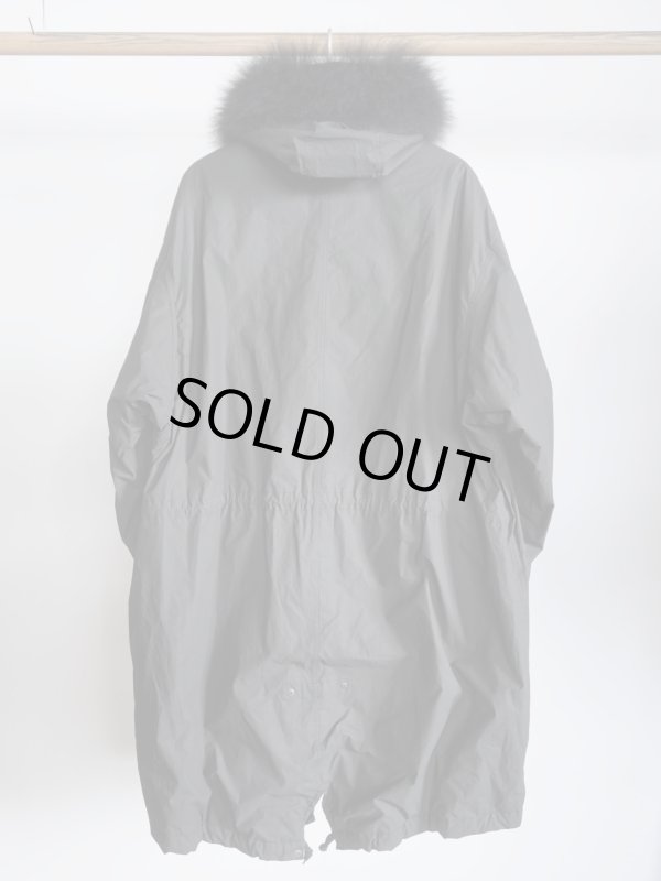 画像8: 「COMOLI」コットンナイロンミリタリーフーデッドコート (8)