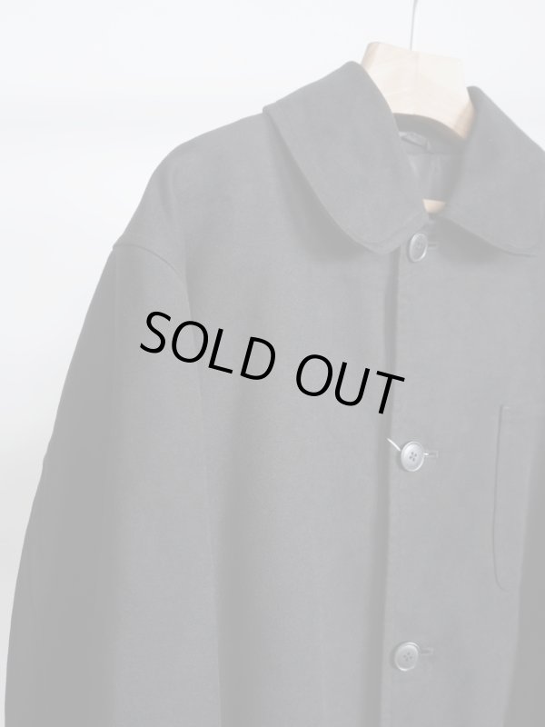 画像2: 「COMOLI」モールスキンミリタリーコート (2)