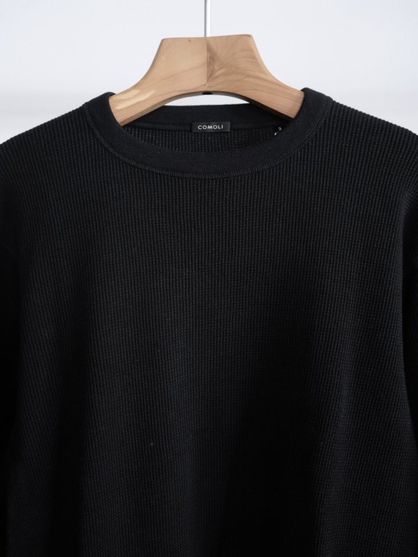 画像6: 「COMOLI」コットンカシミヤワッフル長袖クルー (6)