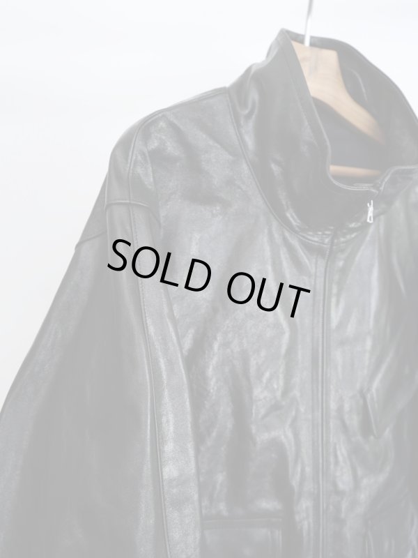 画像2: 「AURALEE」LABM LEATHER ZIP BLOUSON (2)