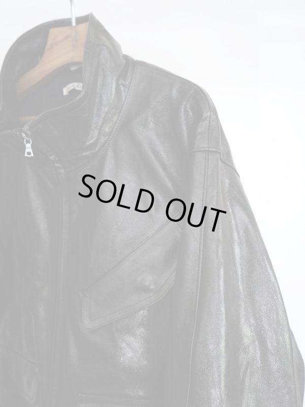 画像4: 「AURALEE」LABM LEATHER ZIP BLOUSON (4)