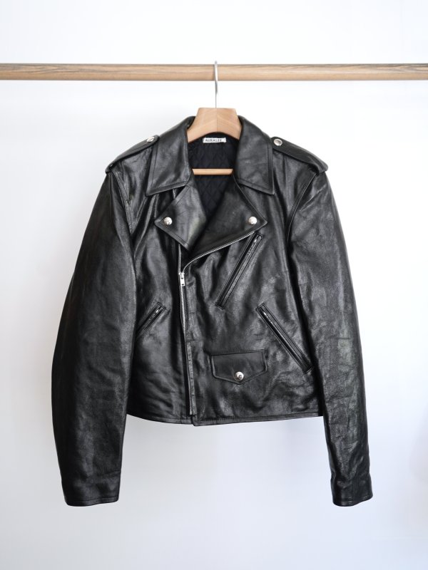 画像1: 「AURALEE」LABM LEATHER RIDERS JACKET (1)