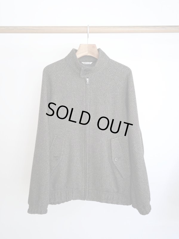 画像1: 「AURALEE」 ALPACA WOOL SILK TWEED ZIP BLOUSON (1)