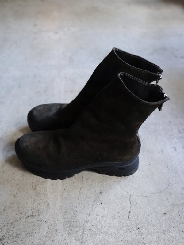 画像2: 「COMOLI」GUIDI別注 VS バックジップブーツ -BROWN- (2)