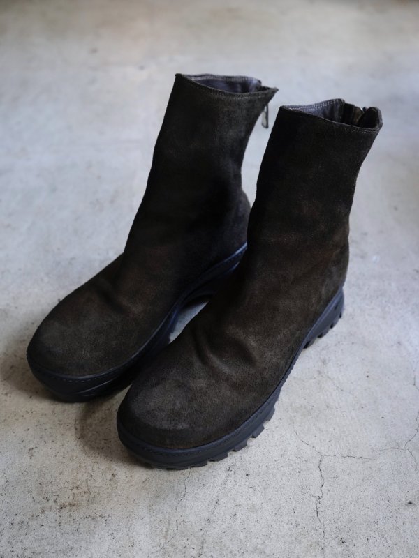 画像4: 「COMOLI」GUIDI別注 VS バックジップブーツ -BROWN- (4)