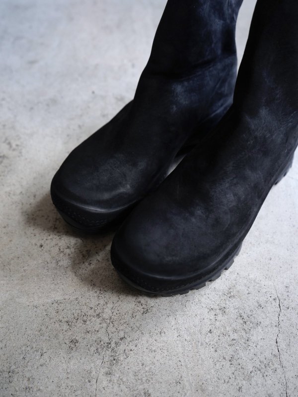 画像7: 「COMOLI」GUIDI別注 VS バックジップブーツ -BLACK- (7)