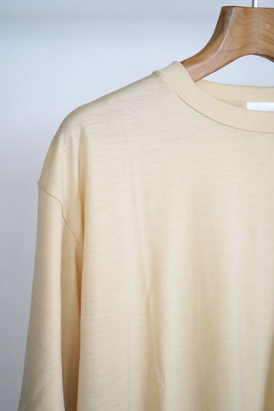 特売品コーナー Comoli ウール天竺半袖　Tシャツ　Navy サイズ4 Tシャツ/カットソー(半袖/袖なし)