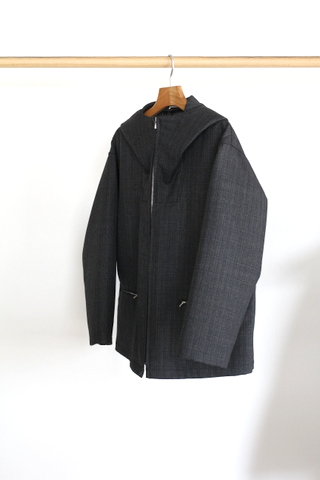 洗濯機可 AURALEE BLUEFACED WOOL DOUBLE CLOTH ZIP | www.aosfiji.org