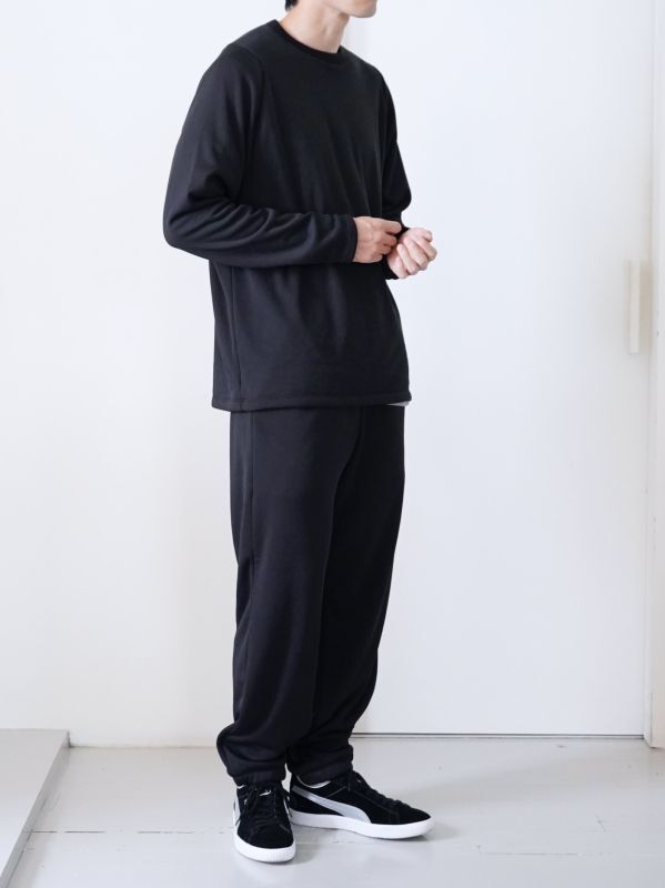 TEATORA」(テアトラ)CARTRIDGE SWEATER WARPLOOP -BLACK-