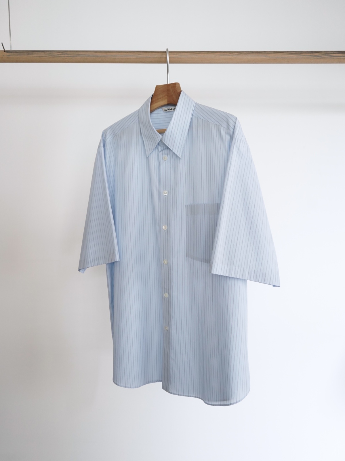 Auralee Suvin High Count Cloth Stripe Shirt | Liberty