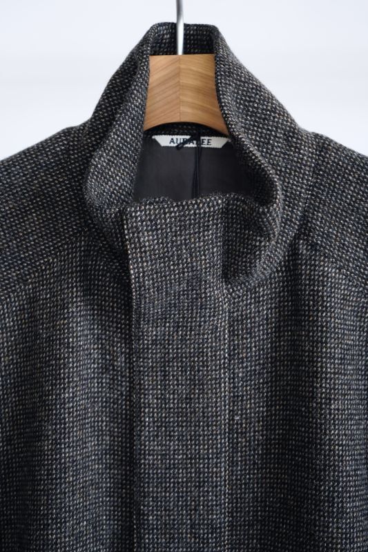 AURALEE」 WOOL HAIRLINE LIGHT TWEED ZIP BLOUSON - BROWN'S