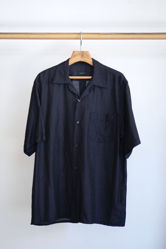 COMOLI」ウールシルクオープンカラーシャツ size 2-