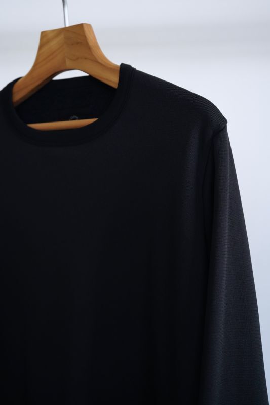 TEATORA」(テアトラ)CARTRIDGE SWEATER WARPLOOP -BLACK-