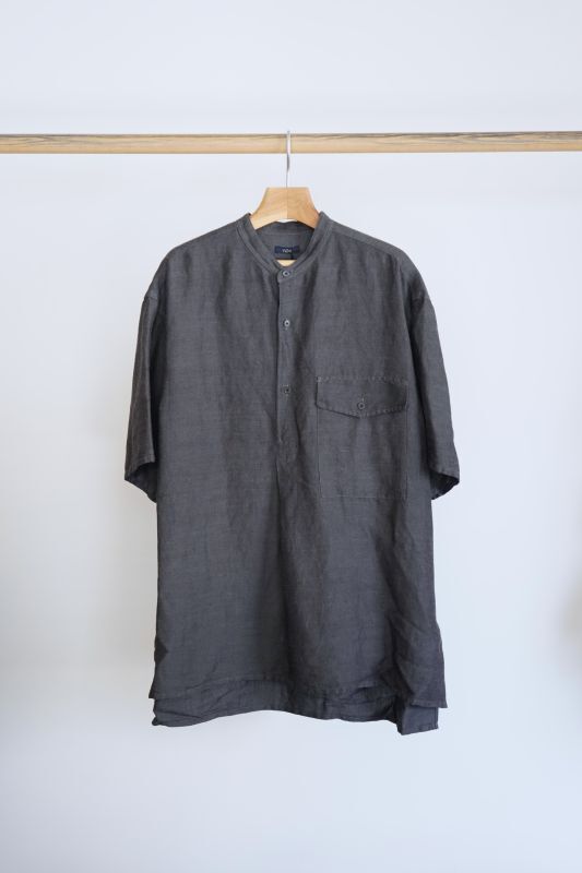 YLÈVE」LINEN VISCOSE OVER DYE SHIRTS - BROWN'S