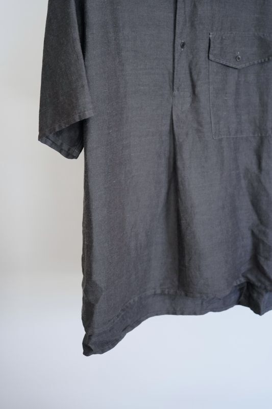 YLÈVE」LINEN VISCOSE OVER DYE SHIRTS - BROWN'S