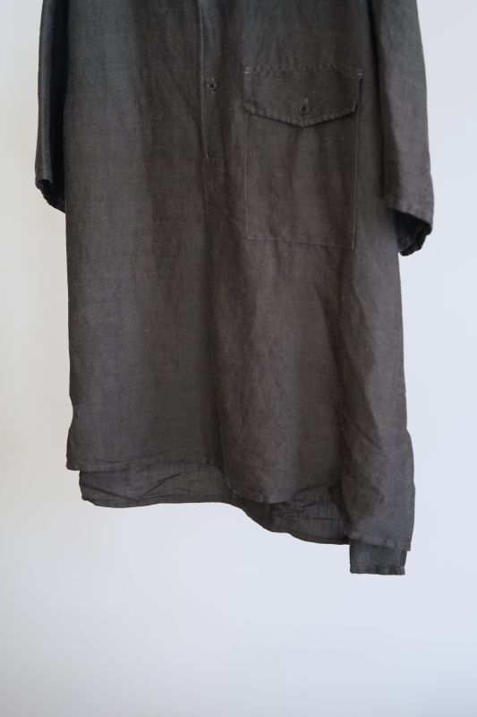 YLÈVE」LINEN VISCOSE OVER DYE SHIRTS - BROWN'S