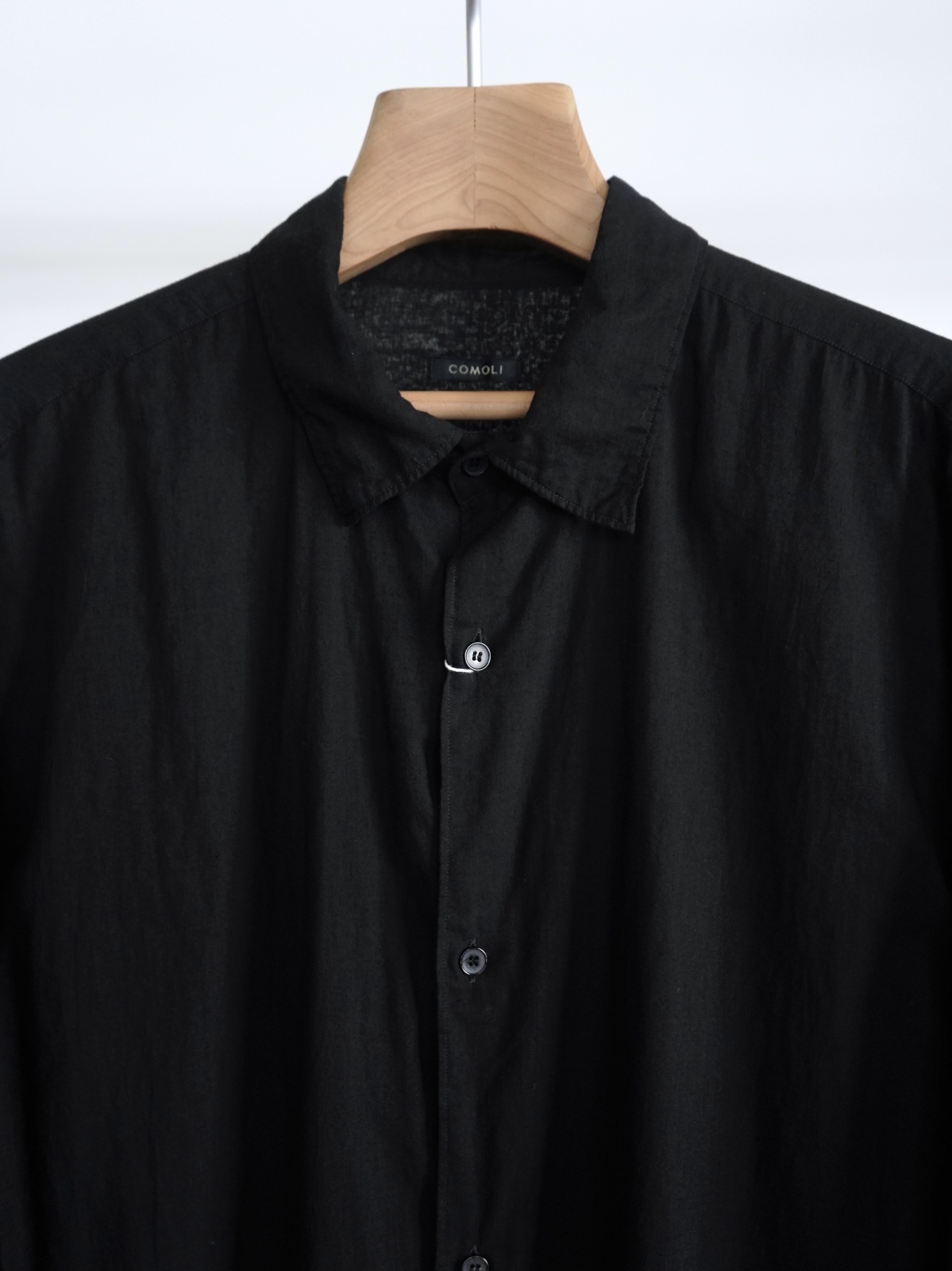 24aw 未使用 COMOLI KHADI コットン W レイヤーコモリ シャツ KHADIコットンWレイヤーコモリシャツ | ref. / Web Store