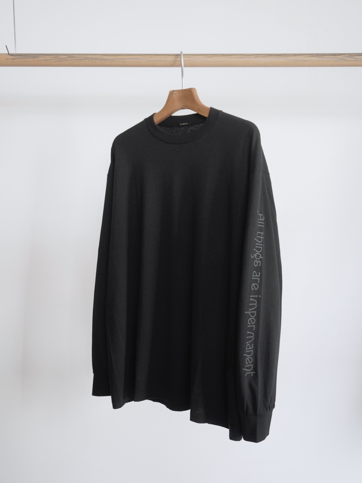 COMOLI」コットンカシミヤ長袖Tシャツ