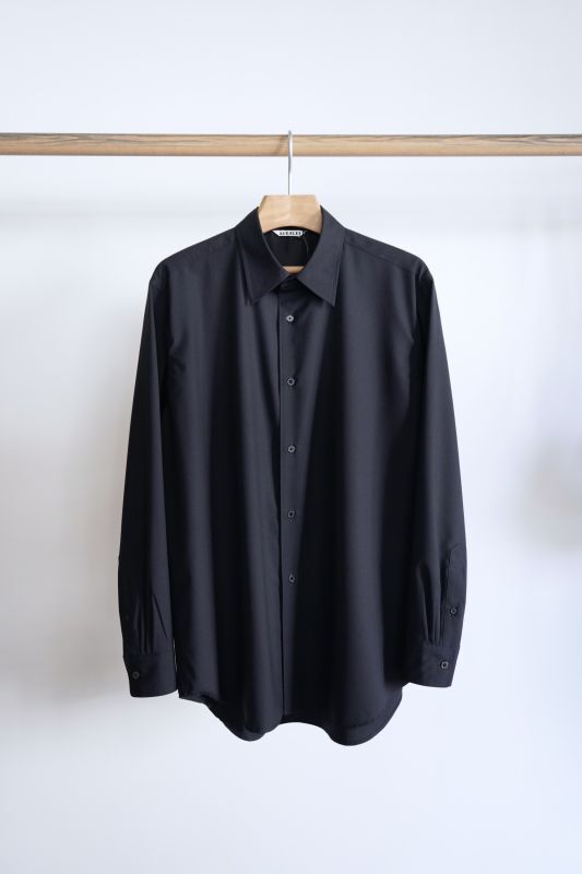 AURALEE」 SUPER FINE TROPICAL WOOL SHIRT